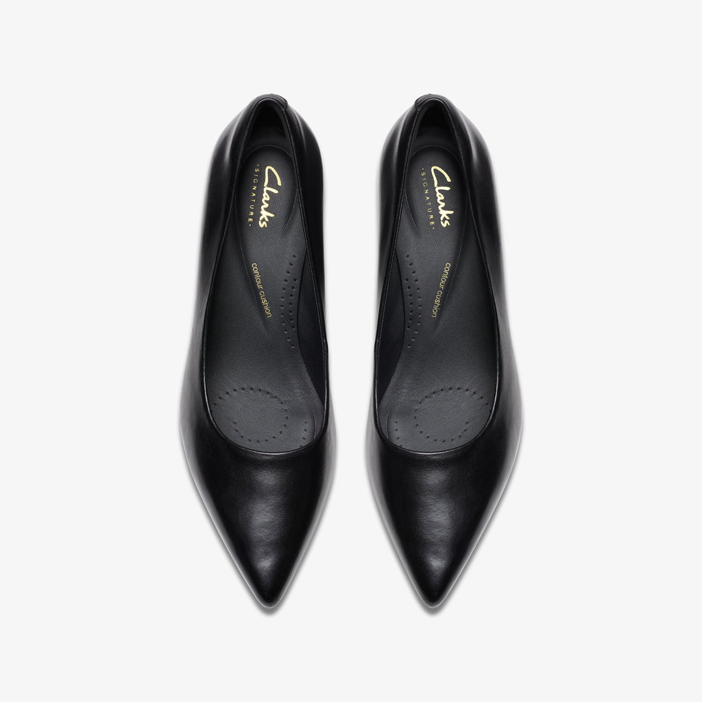 CLARKS | ZAPATOS DE VESTIR | MUJER | ZAREY COURT BLACK LEATHER | NEGRO