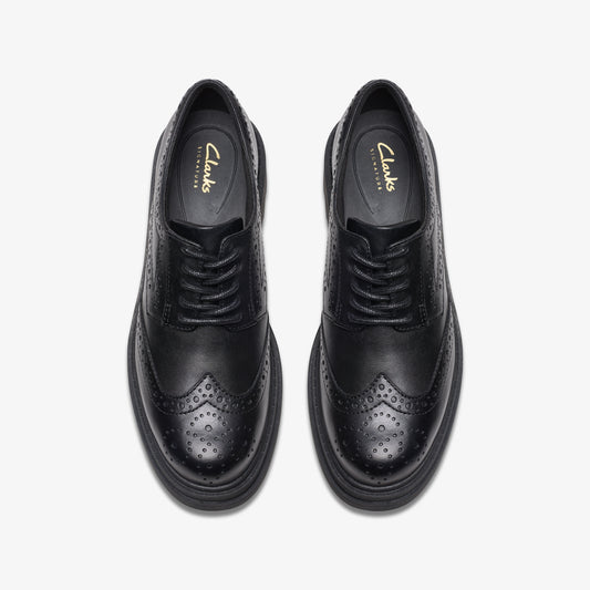 CLARKS |ZAPATOS DE VESTIR | MUJER | ORINOCO3 DERBY BLACK LEATHER | NEGRO