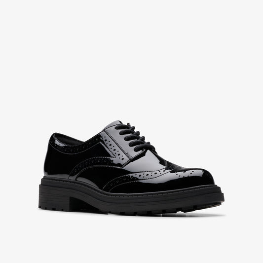 CLARKS | ZAPATOS DE VESTIR | MUJER | ORINOCO3 DERBY BLACK PATENT | NEGRO