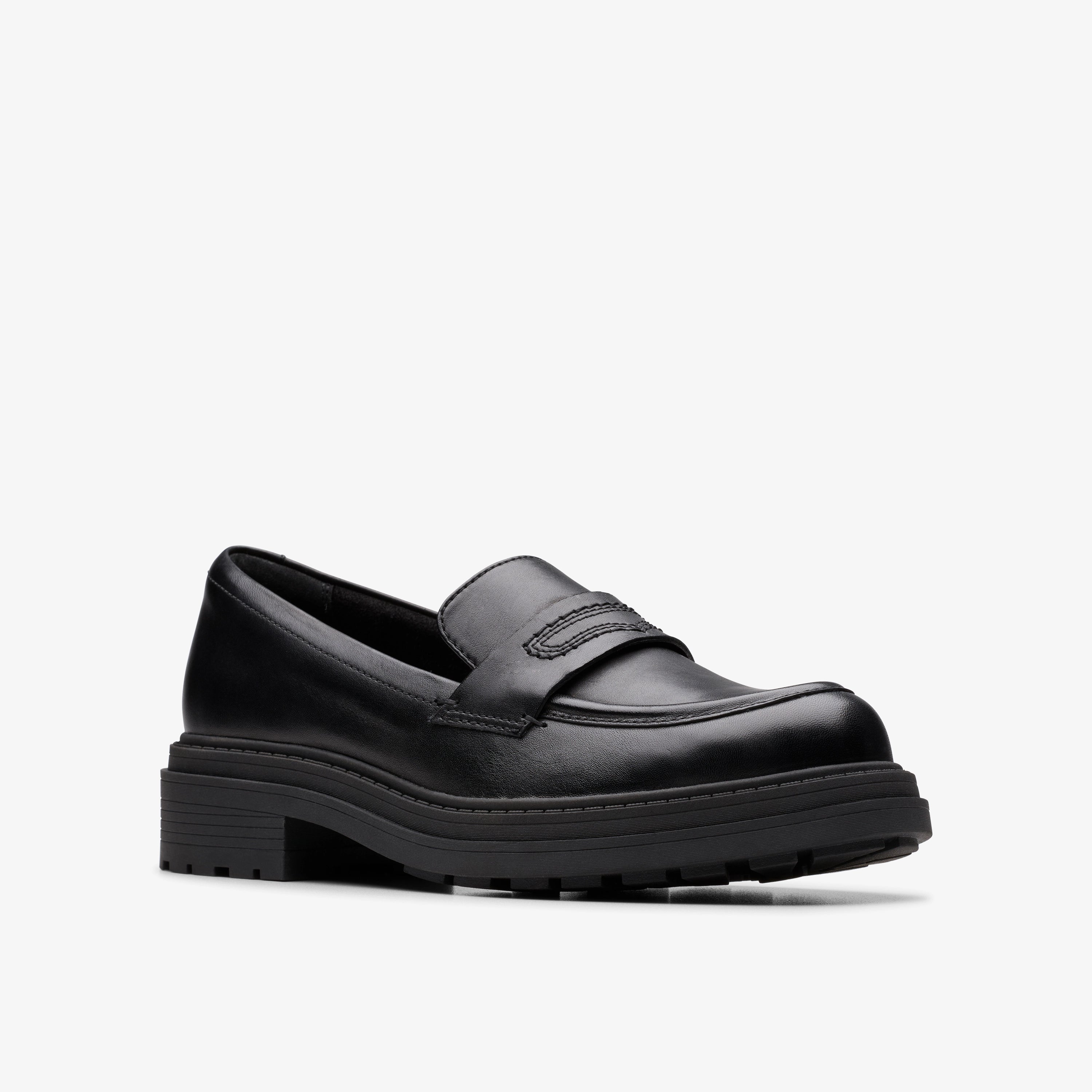CLARKS | ZAPATOS CASUAL | MUJER | ORINOCO3 EDGE BLACK LEATHER | NEGRO