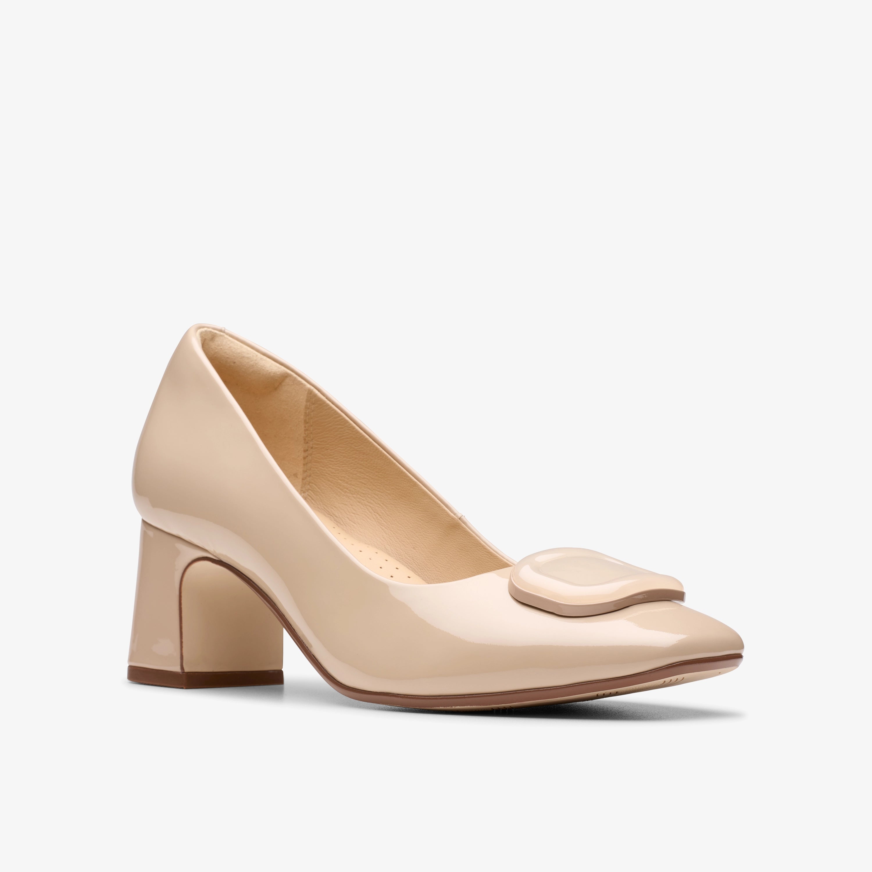 CLARKS | ZAPATOS DE VESTIR | MUJER | FERNIE TRIM SAND PATENT | BEIGE