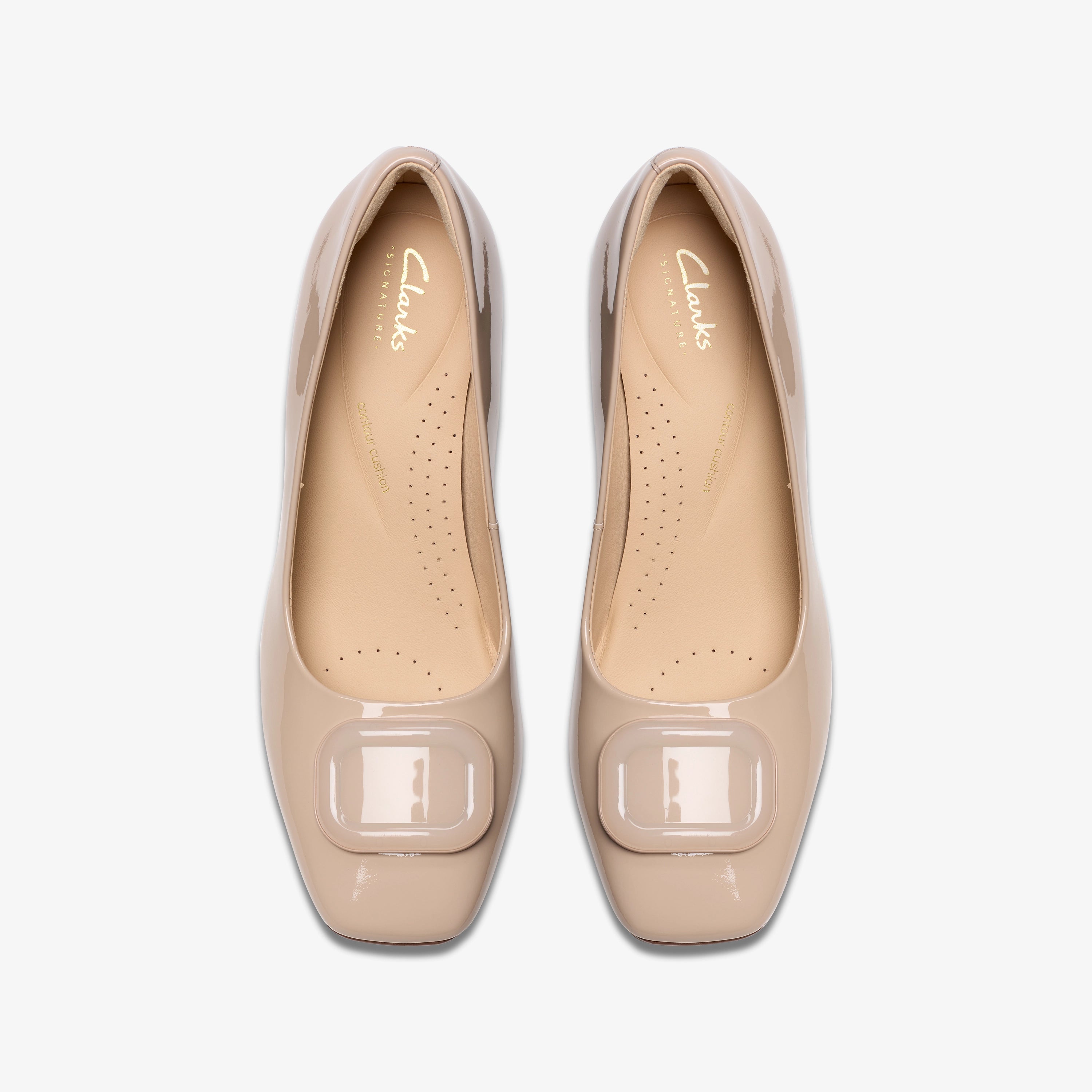 CLARKS | ZAPATOS DE VESTIR | MUJER | FERNIE TRIM SAND PATENT | BEIGE