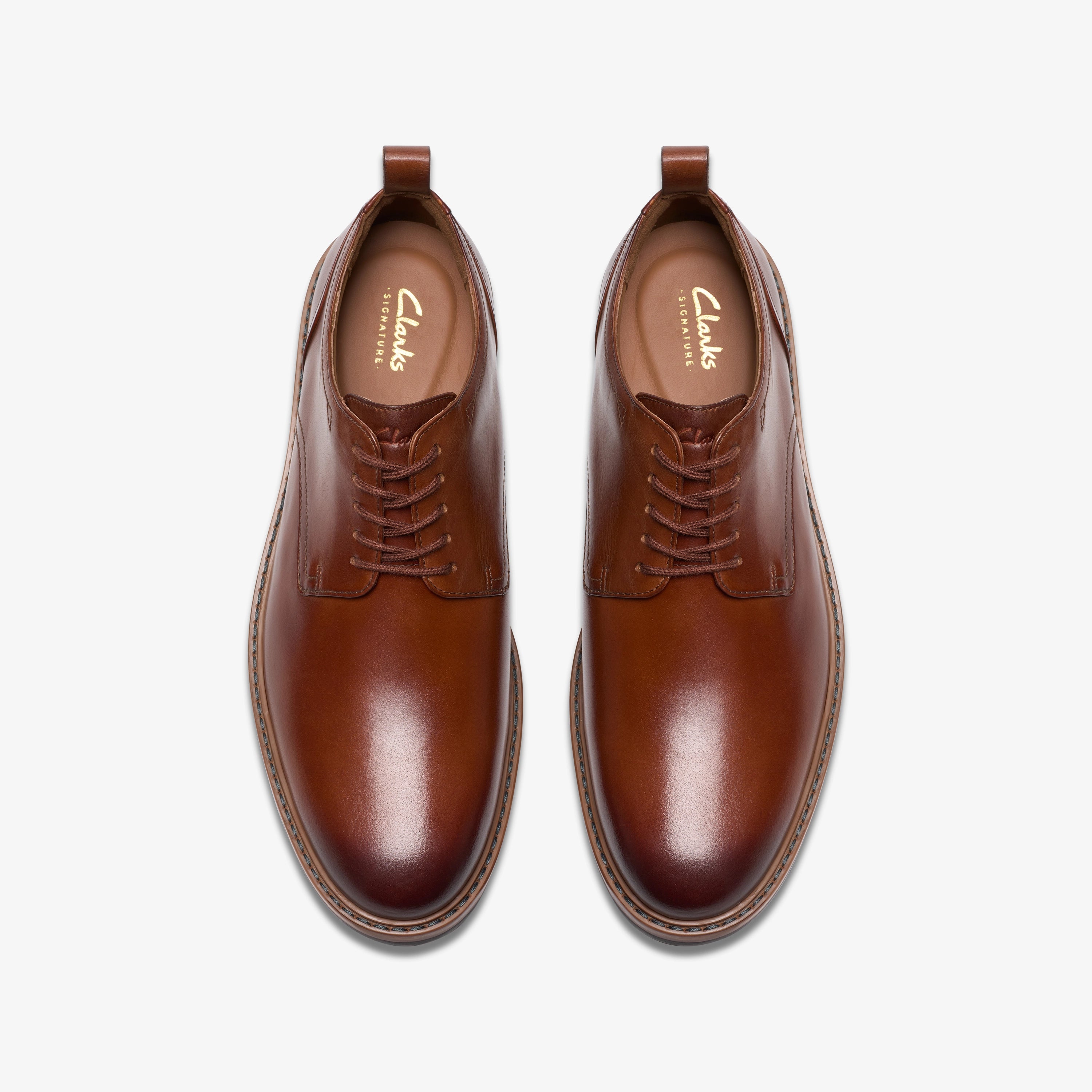 CLARKS | ZAPATOS DE VESTIR | HOMBRE | ALDWIN LACE TAN LEATHER | MARRÓN