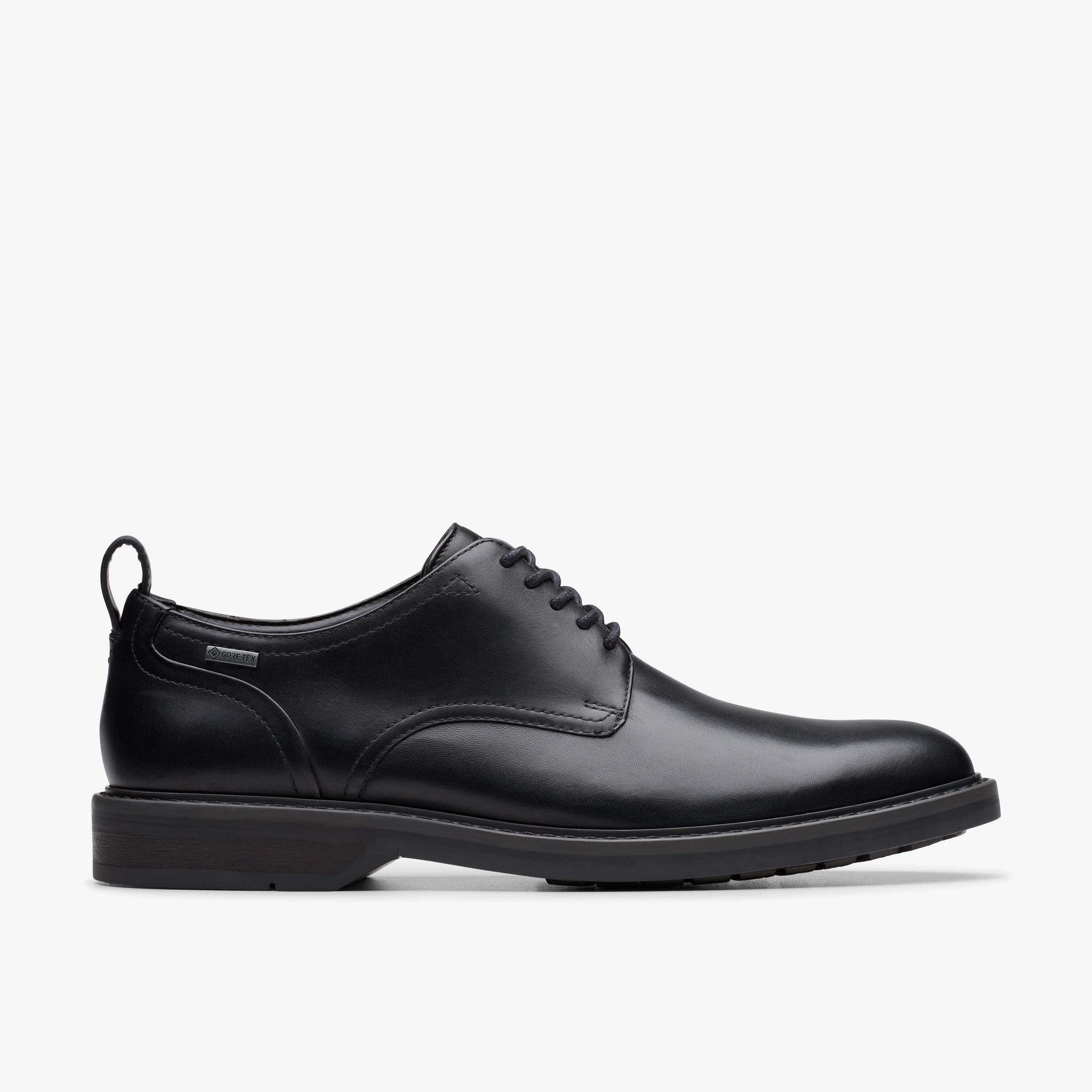 Zapatos Casual De La Marca Clarks  Para Hombre Modelo Aldwin Lacegtx Black Leather En Color Negro