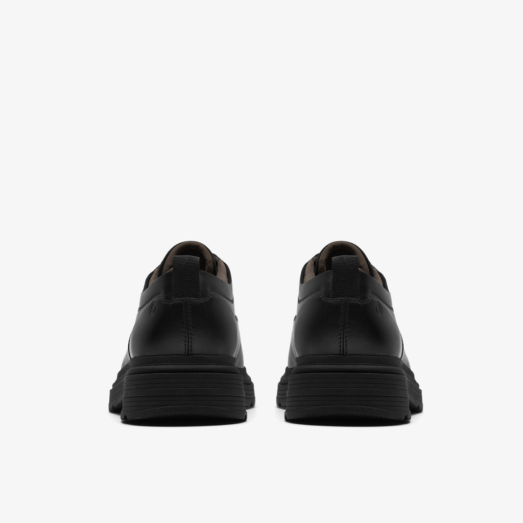 CLARKS | ZAPATOS CASUAL | HOMBRE | BADBURY LACE BLACK LEATHER | NEGRO