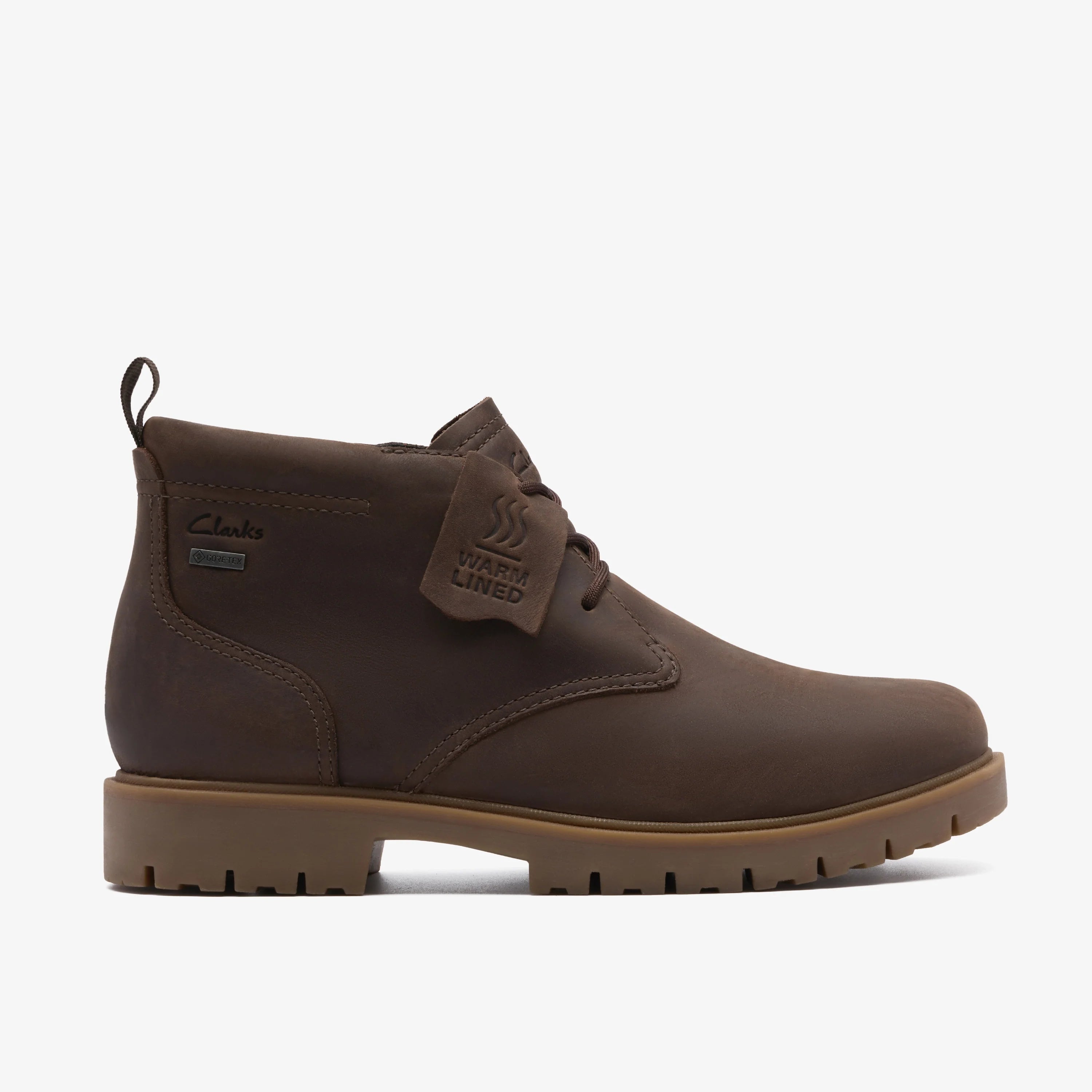 Botas De La Marca Clarks  Para Hombre Modelo Berhill Midgtx Tan Wlined Lea En Color Marrón