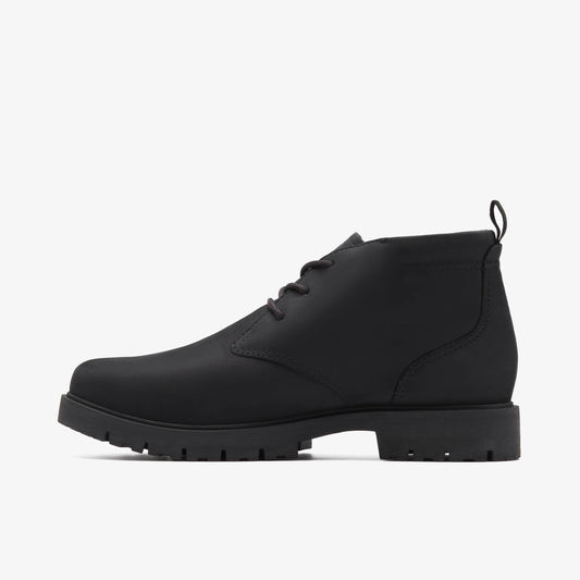 Botas De La Marca Clarks  Para Hombre Modelo Berhill Midgtx Black Wlined Lea En Color Negro