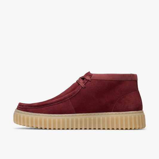 Botas De La Marca Clarks Para Hombre Modelo Torhill Hi Wine Suede En Color Rojo