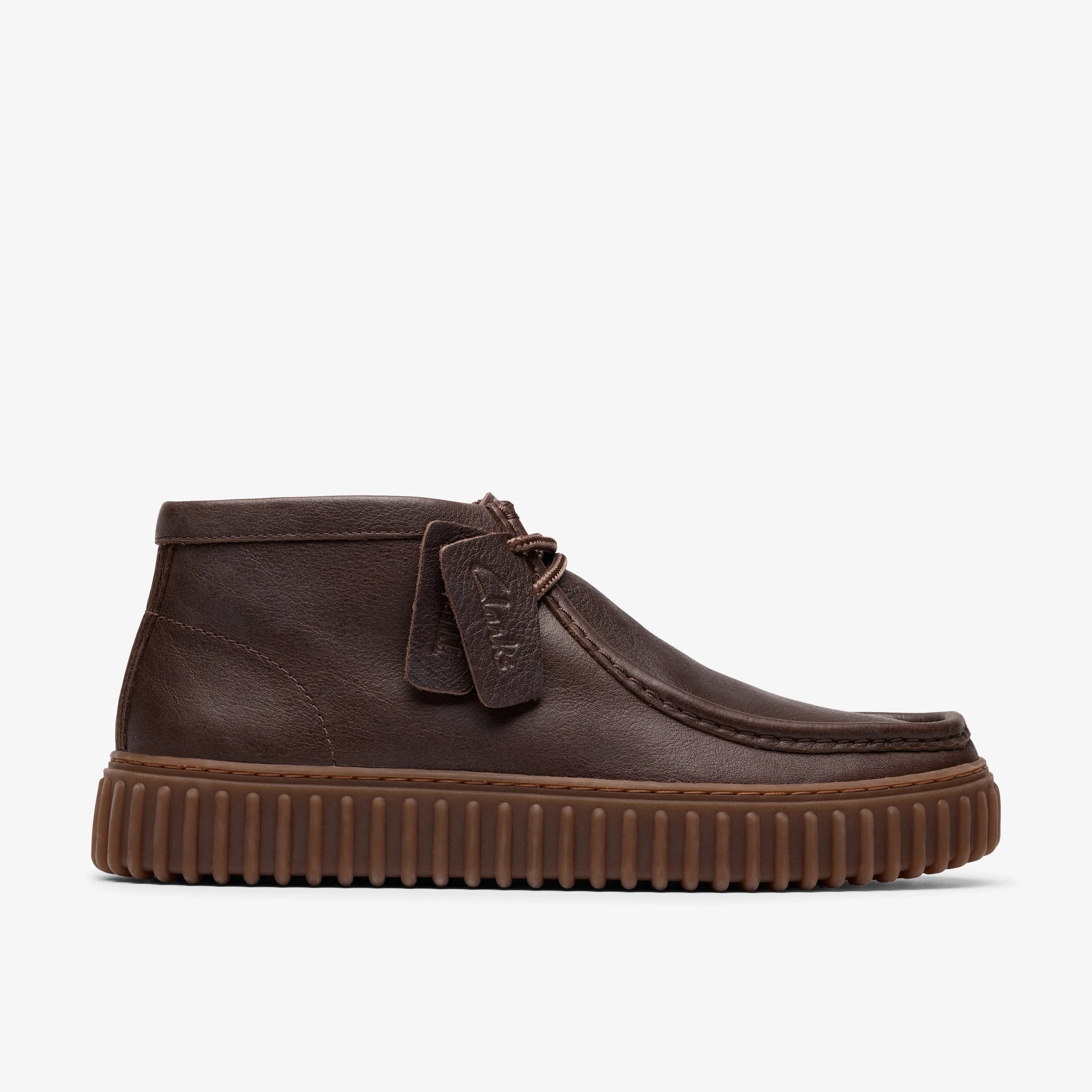 Clarks Modelling CLARKS boots, Torhill Hi model, dark brown, Lea – Tascon