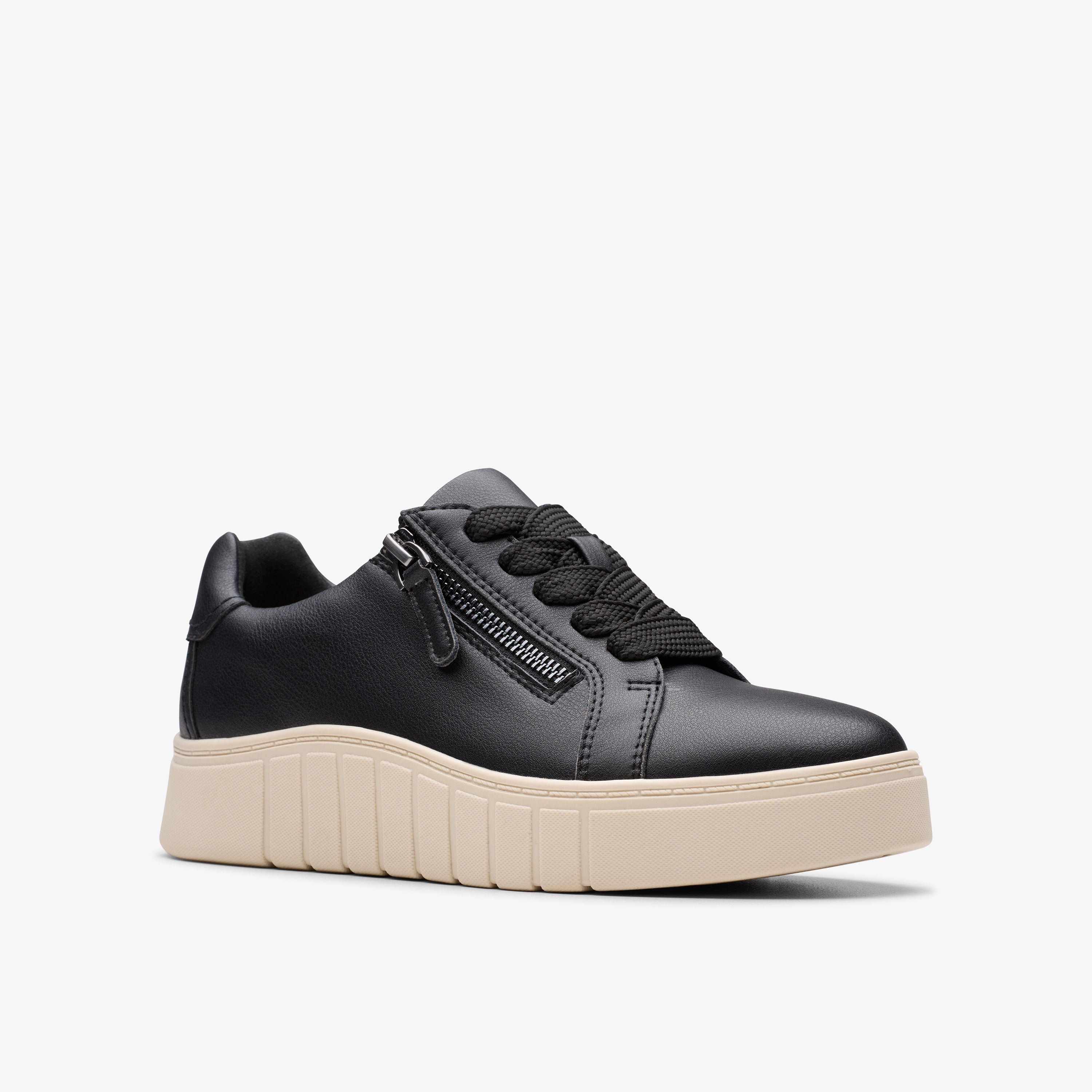 CLARKS | ZAPATOS CASUAL | MUJER | MYKAH JOY BLACK LEATHER | NEGRO