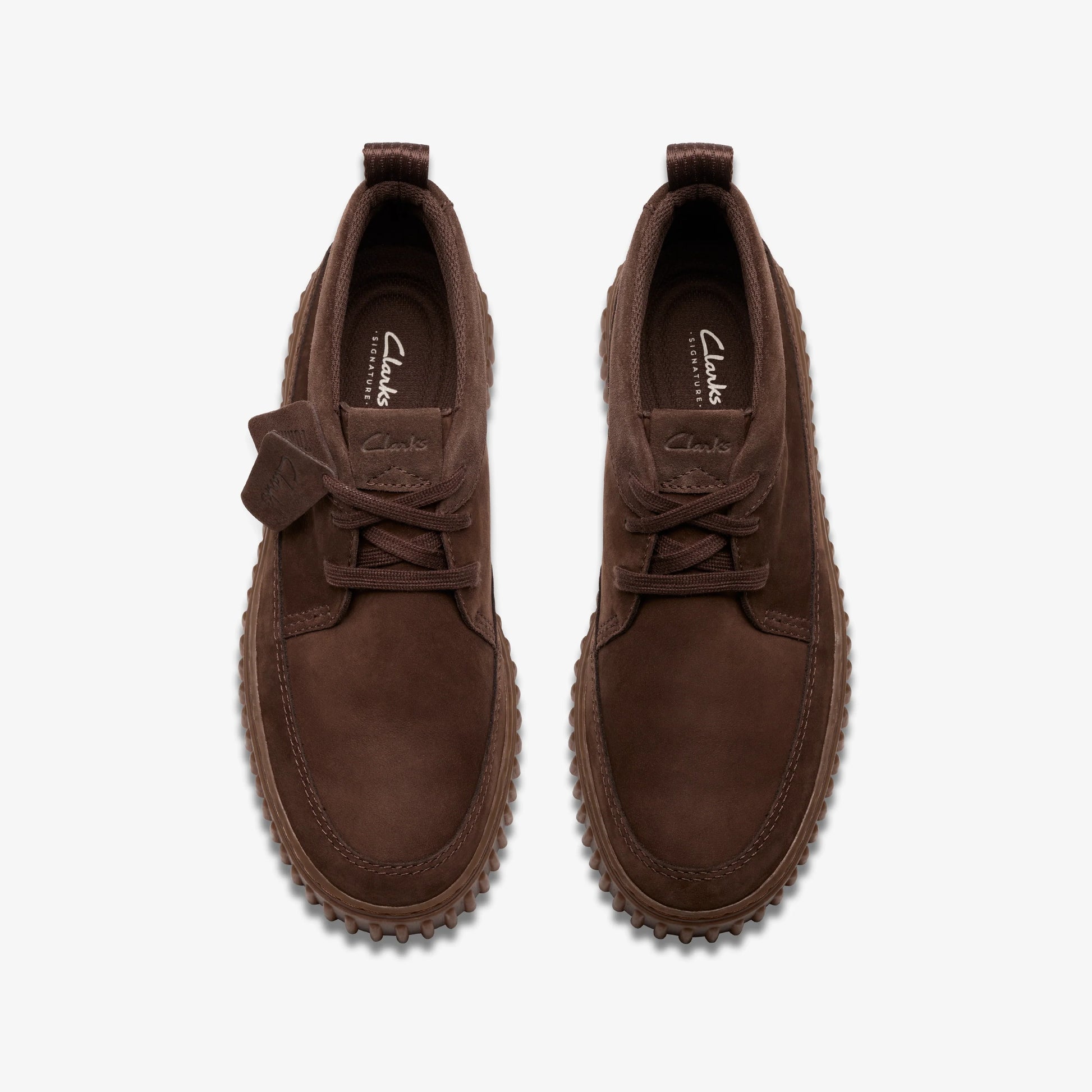 Botas De La Marca Clarks Para Hombre Modelo Torhill Lacehi Dark Brown Nub En Color Marrón