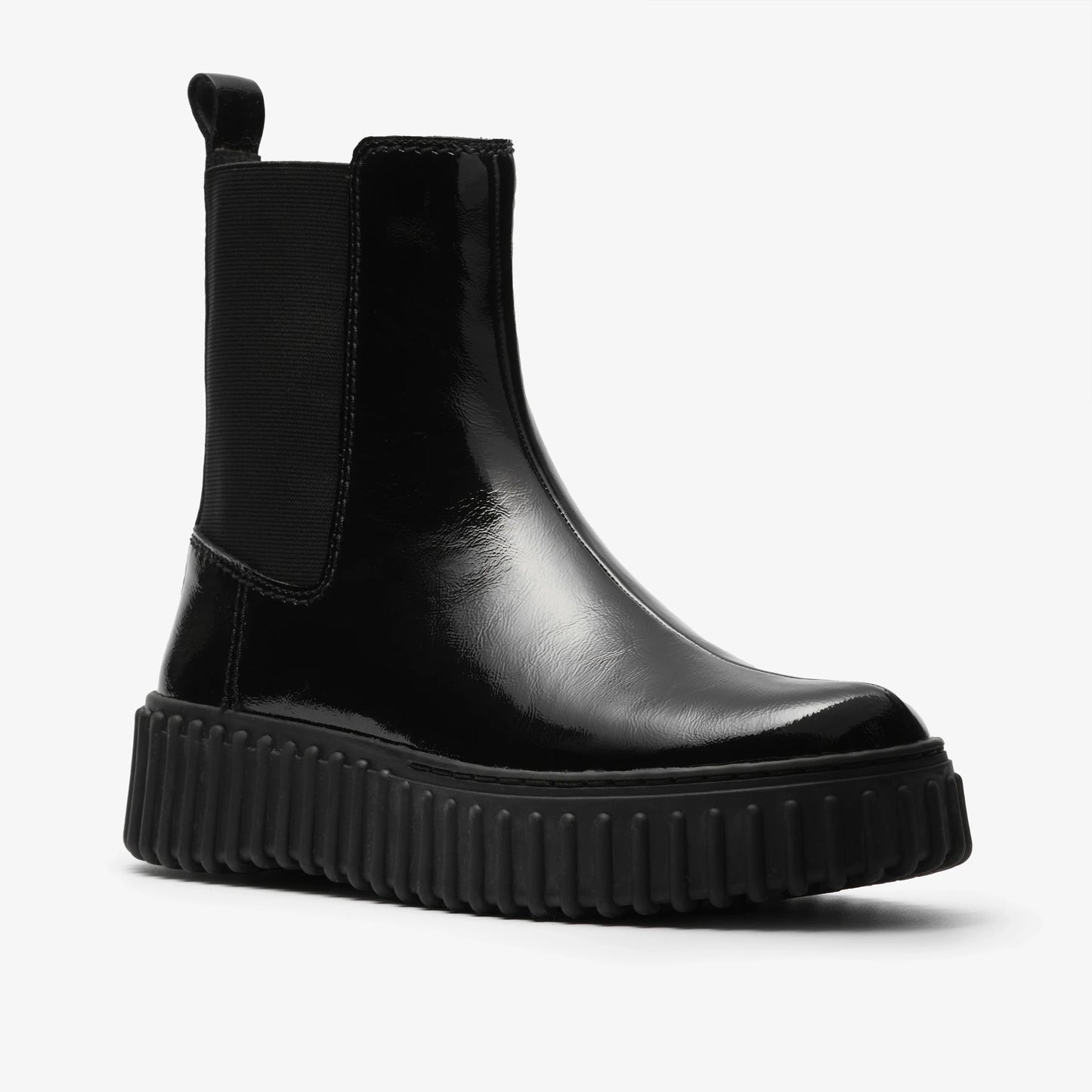 Botas De La Marca Clarks  Para Mujer Modelo Torhill Maple Black Pat En Color Negro