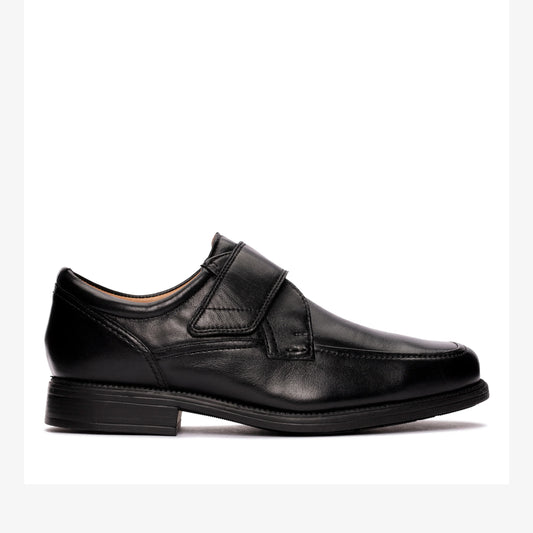 Zapatos De Vestir De La Marca Clarks  Para Hombre Modelo Hail Roll Black Leather En Color Negro