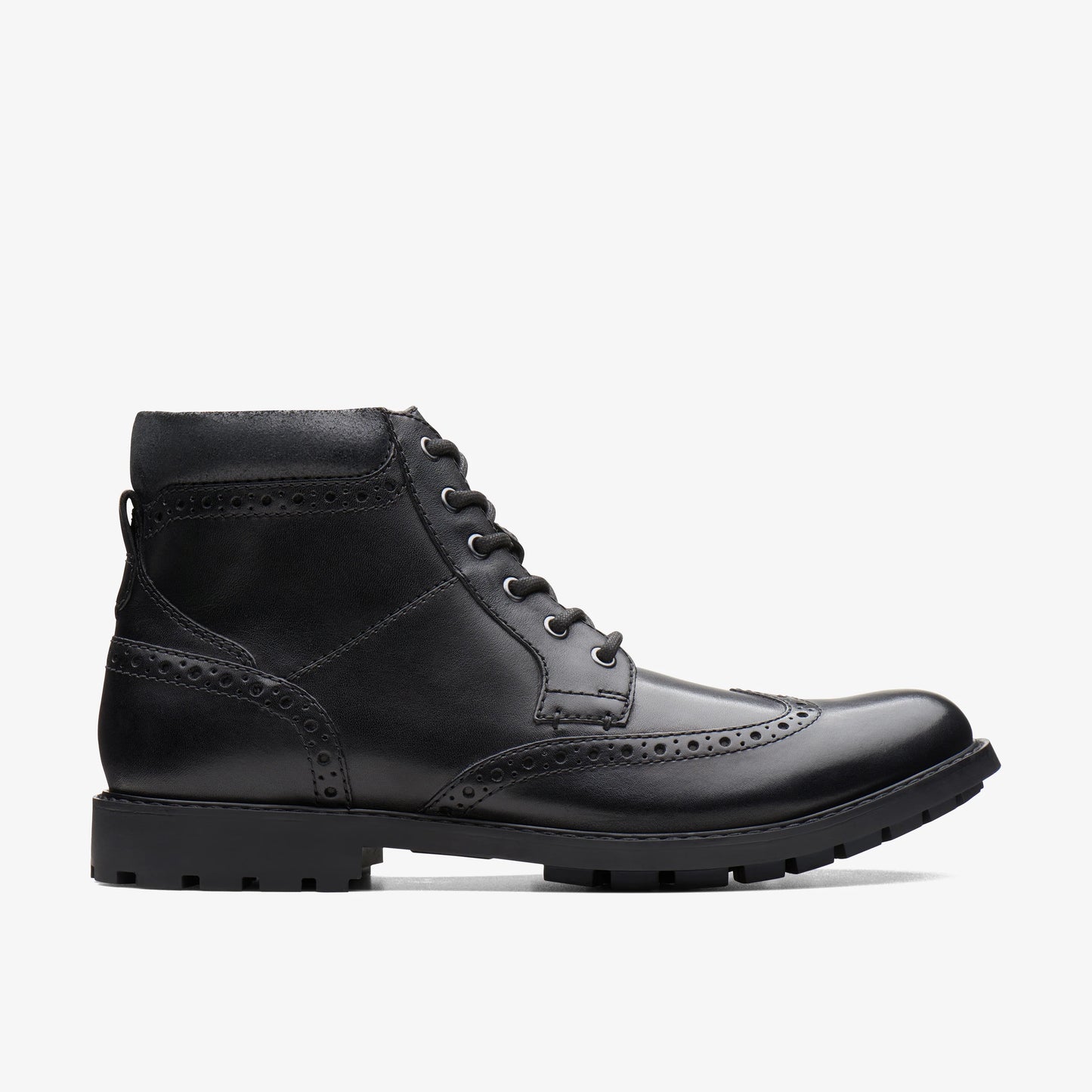 Botas De La Marca Clarks  Para Hombre Modelo Curington Rise Blk Smooth Lea En Color Negro