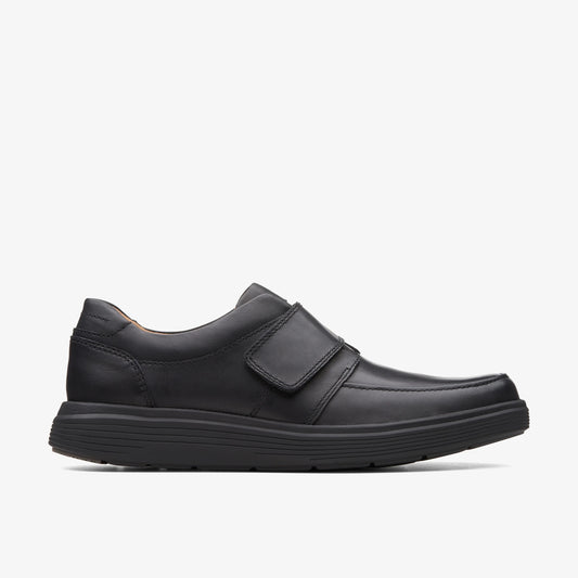Zapatos Casual De La Marca Clarks  Para Hombre Modelo Un Abode Strap Black Leather En Color Negro