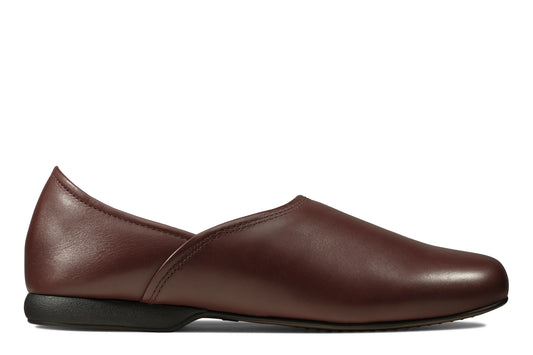 Zapatillas Del Hogar De La Marca Clarks  Para Hombre Modelo Harston Elite Burgundy Leather En Color Rojo