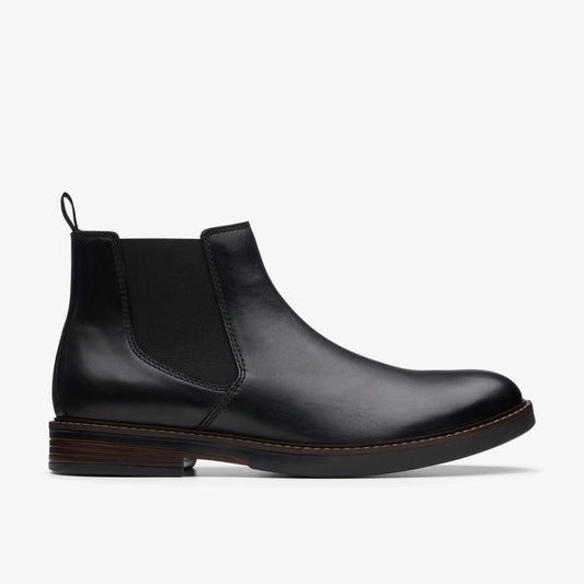 Botas De La Marca Clarks  Para Hombre Modelo Paulson Up Black Leather En Color Negro