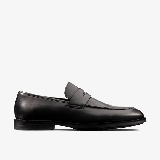 Zapatos De Vestir De La Marca Clarks  Para Hombre Modelo Ronnie Step Black Leather En Color Negro