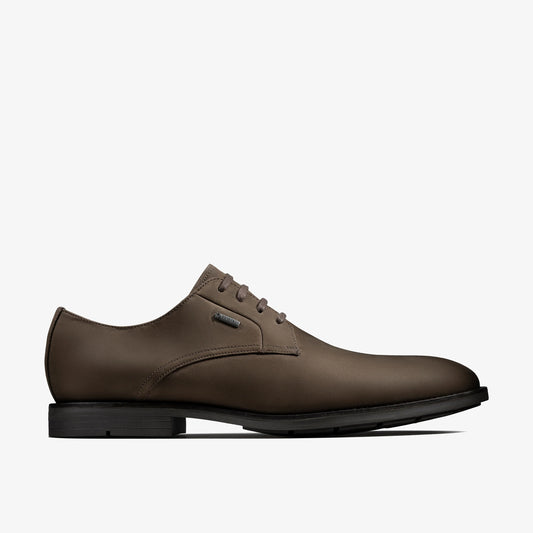 Zapatos De Vestir De La Marca Clarks  Para Hombre Modelo Ronnie Walkgtx Dark Brown Nub En Color Marrón