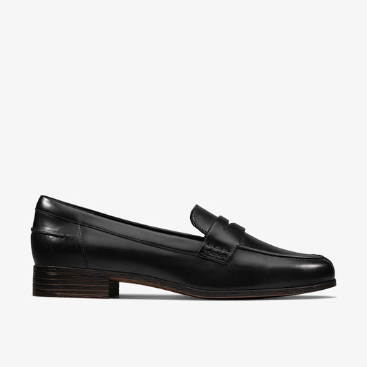 Zapatos Casual De La Marca Clarks  Para Mujer Modelo Hamble Loafer Black Leather En Color Negro