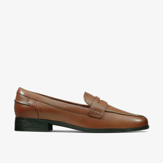 Zapatos Casual De La Marca Clarks  Para Mujer Modelo Hamble Loafer Tan Leather En Color Marrón