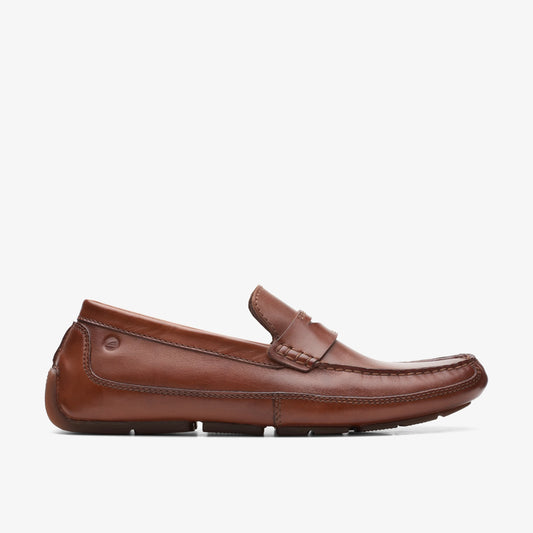 Zapatos Casual De La Marca Clarks  Para Hombre Modelo Markman Way Dark Tan Lea En Color Beige