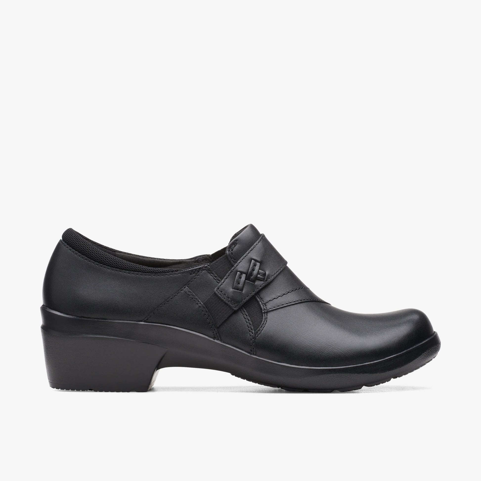 Zapatos Casual De La Marca Clarks  Para Mujer Modelo Angie Pearl Black Leather En Color Negro