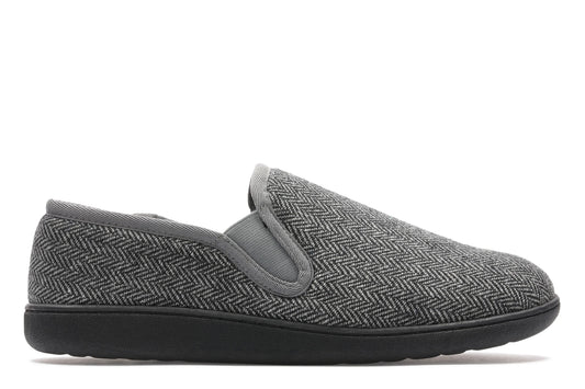 Zapatillas Del Hogar De La Marca Clarks  Para Hombre Modelo King Ease Dark Grey Int En Color Gris