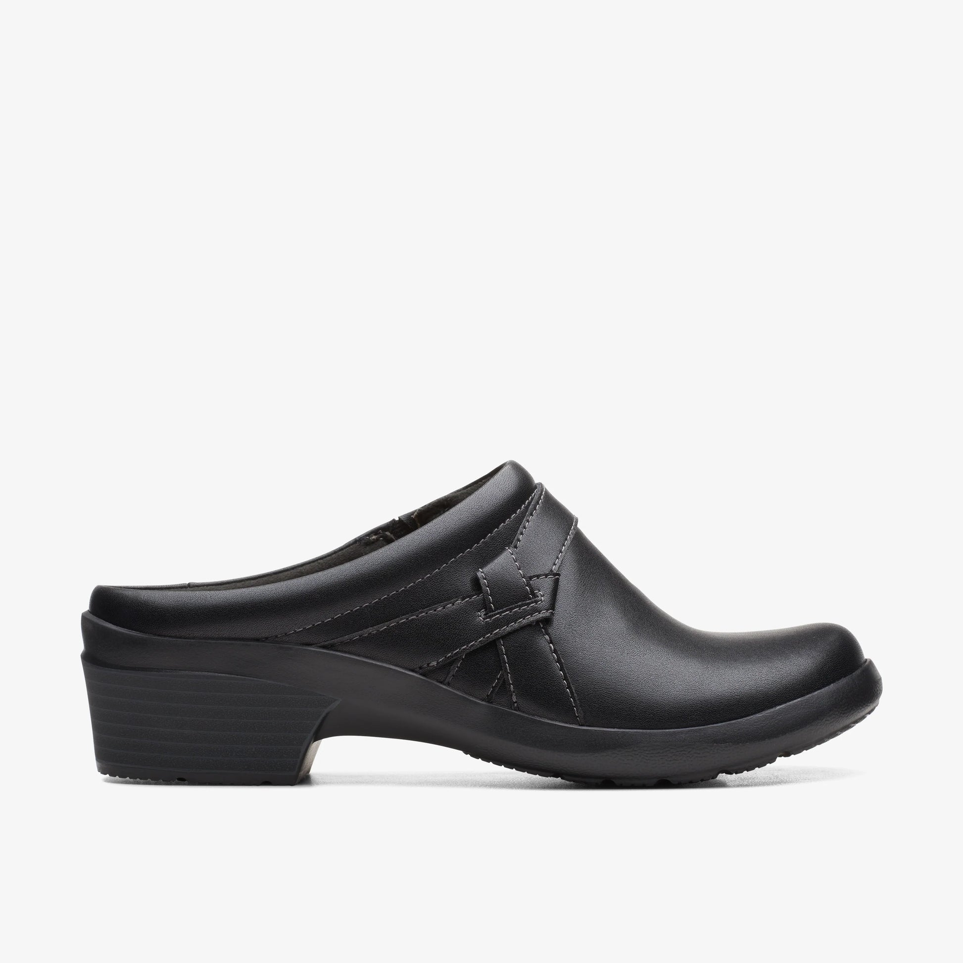 Zapatos Casual De La Marca Clarks  Para Mujer Modelo Angie Mist Black Leather En Color Negro