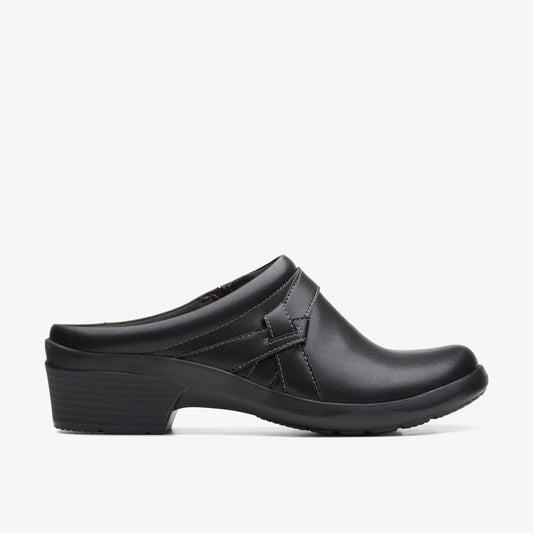Zapatos Casual De La Marca Clarks  Para Mujer Modelo Angie Mist Black Leather En Color Negro