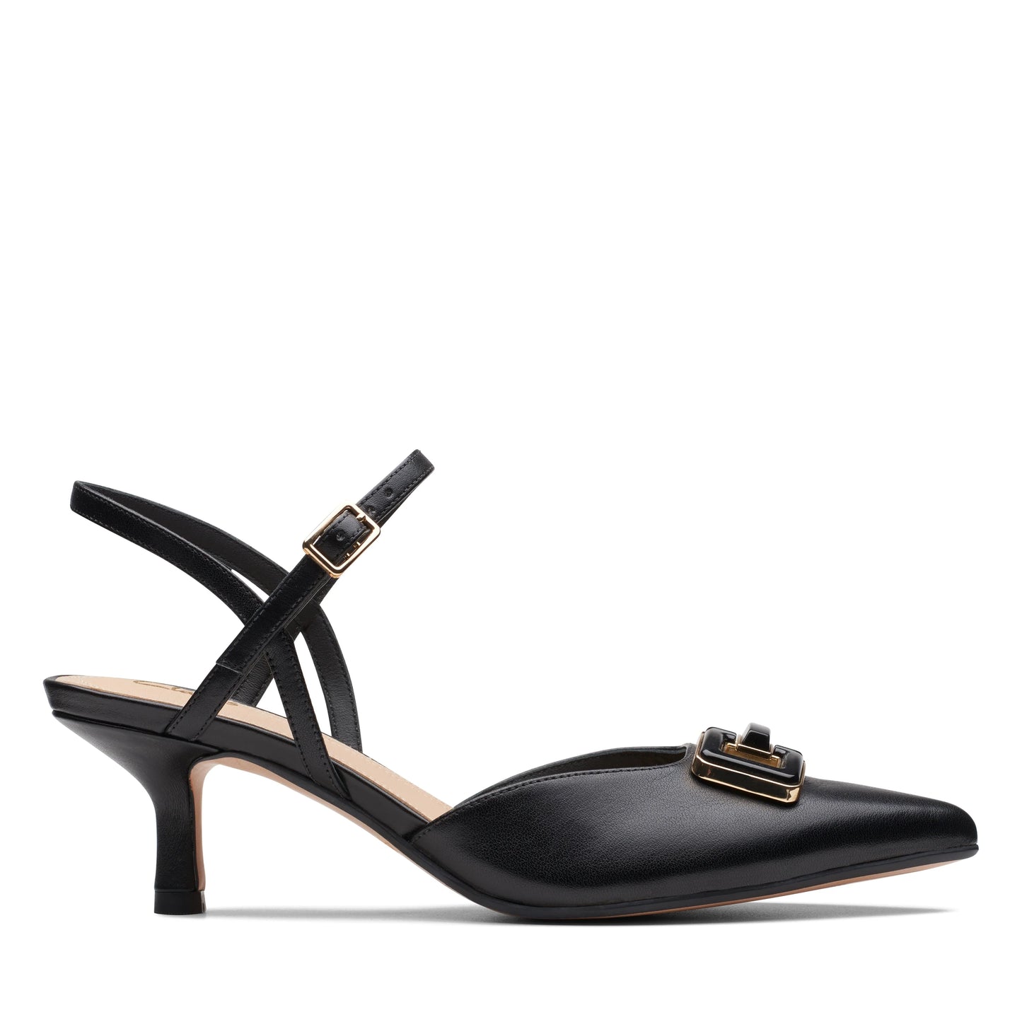 Zapatos De Vestir De La Marca Clarks  Para Mujer Modelo Violet55 Strap Black Leather En Color Negro