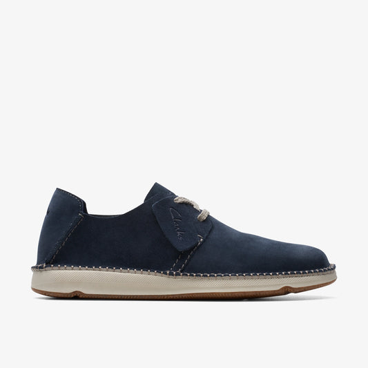 Zapatos Casual De La Marca Clarks  Para Hombre Modelo Gorsky Lace Navy Suede En Color Azul