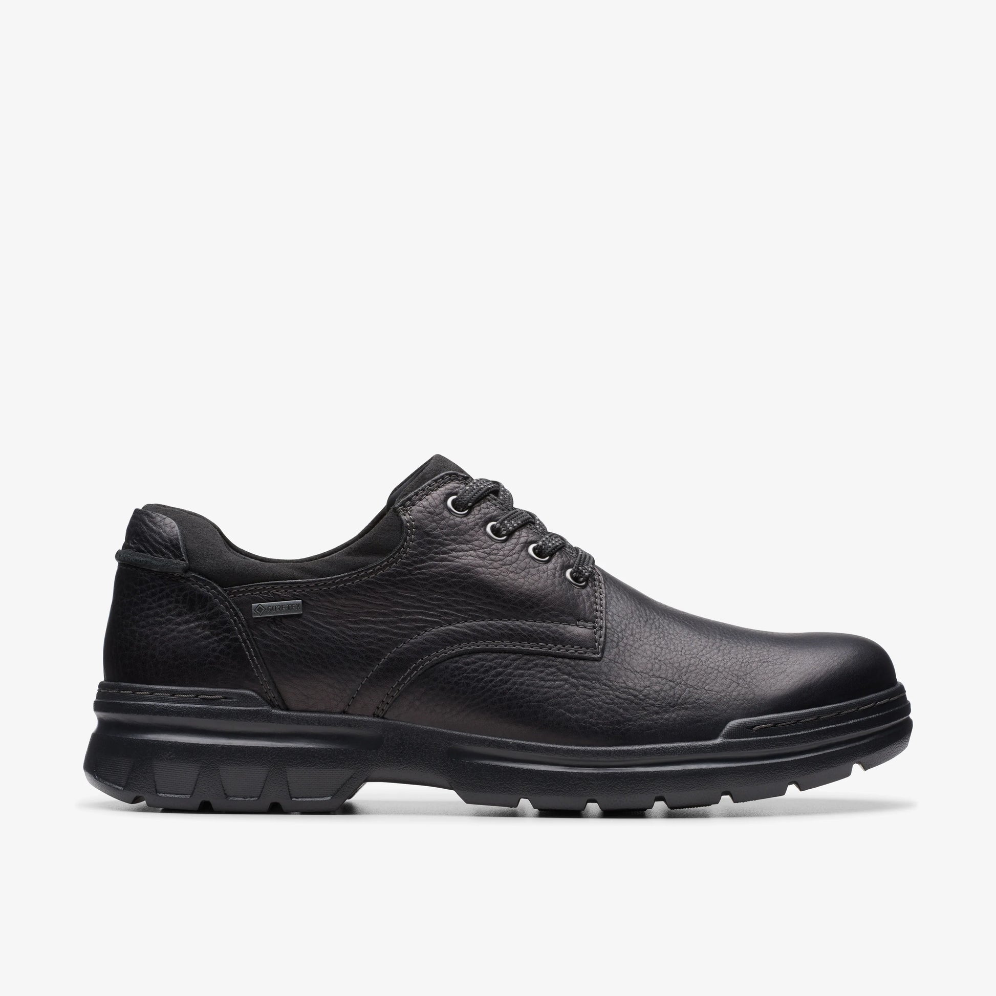 Zapatos Casual De La Marca Clarks Para Hombre Modelo Rockie Walkgtx Black Leather En Color Negro