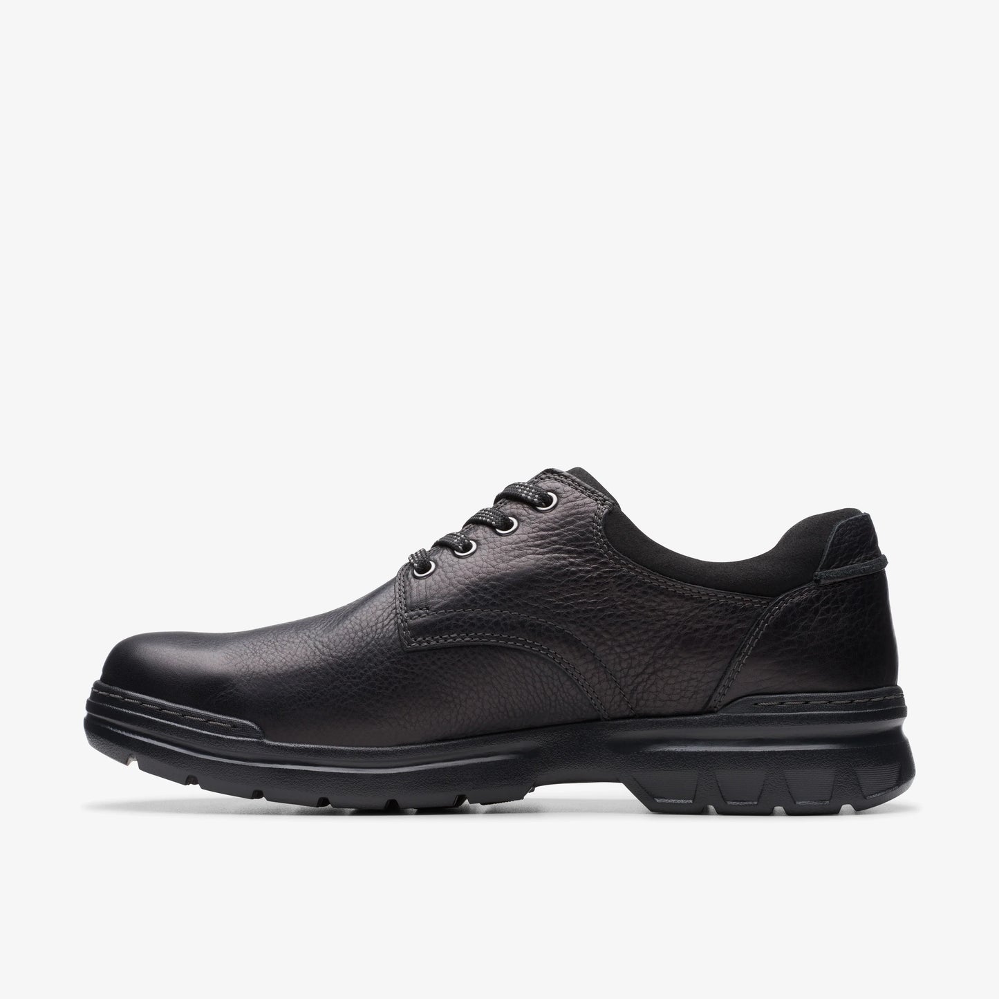Zapatos Casual De La Marca Clarks Para Hombre Modelo Rockie Walkgtx Black Leather En Color Negro