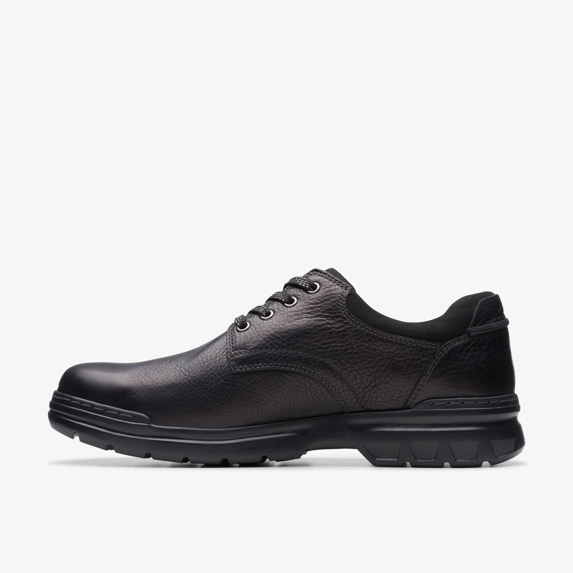Zapatos Casual De La Marca Clarks Para Hombre Modelo Rockie Walkgtx Black Leather En Color Negro