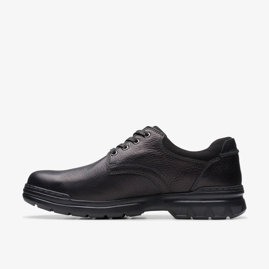 Zapatos Casual De La Marca Clarks Para Hombre Modelo Rockie Walkgtx Black Leather En Color Negro