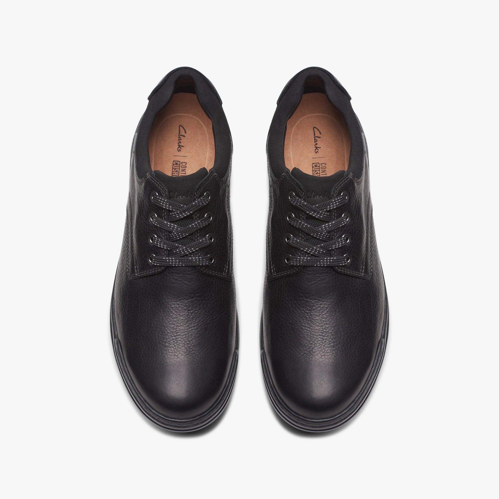 Zapatos Casual De La Marca Clarks Para Hombre Modelo Rockie Walkgtx Black Leather En Color Negro