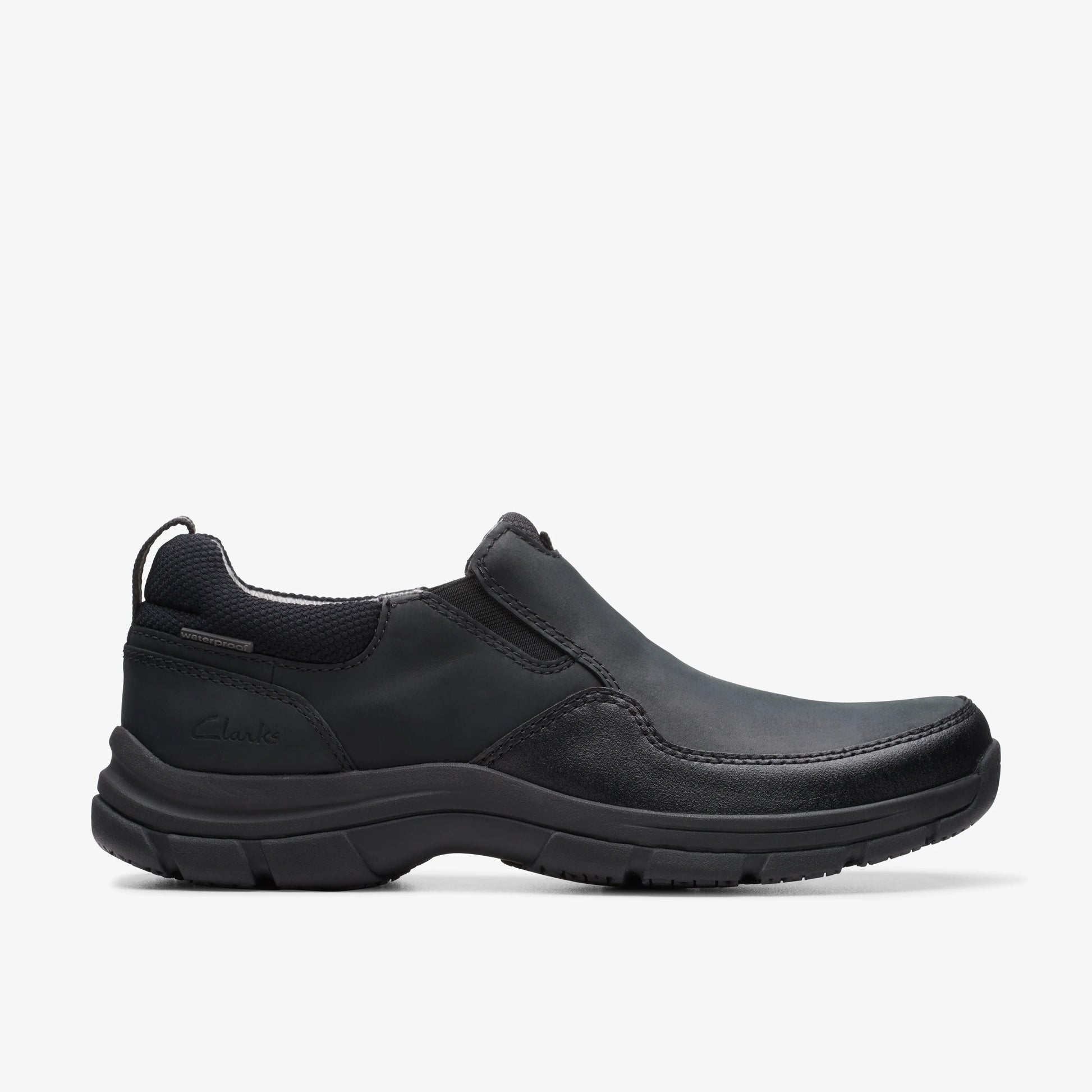 Zapatos Casual De La Marca Clarks  Para Hombre Modelo Walpath Step Black Leather En Color Negro