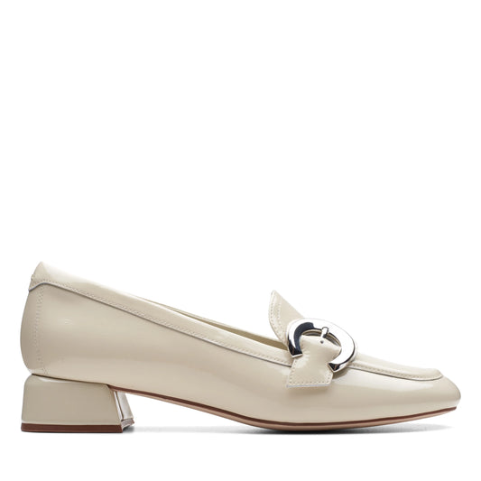Zapatos De Vestir De La Marca Clarks  Para Mujer Modelo Daiss30 Trim Ivory En Color Blanco