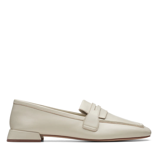 Zapatos De Vestir De La Marca Clarks  Para Mujer Modelo Ubree15 Surf Ivory Leather En Color Blanco
