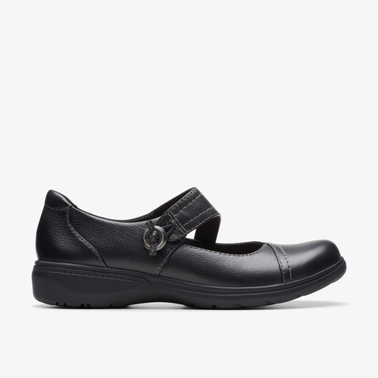 Zapatos Casual De La Marca Clarks  Para Mujer Modelo Carleigh Jane Black Leather En Color Negro