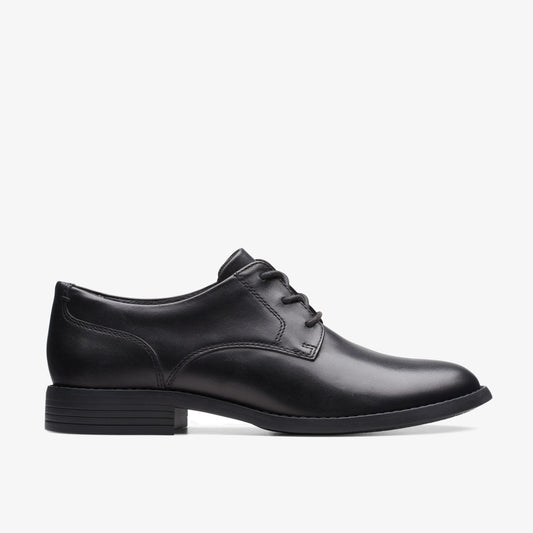 Zapatos Casual De La Marca Clarks  Para Mujer Modelo Camzin Iris Black Leather En Color Negro