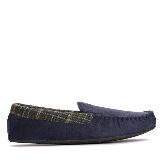Zapatillas Del Hogar De La Marca Clarks  Para Hombre Modelo Fireside Mocc Navy En Color Azul