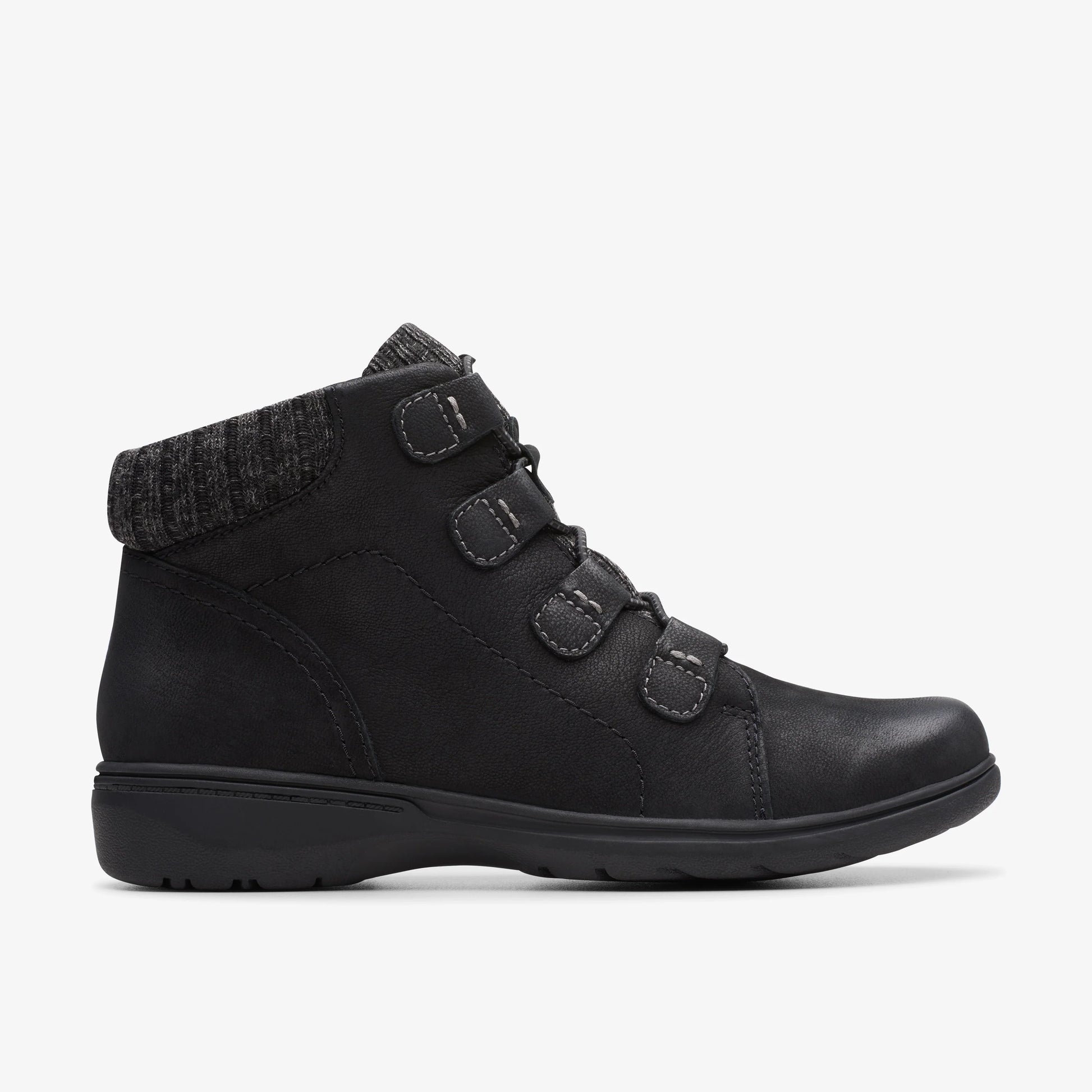 Botas De La Marca Clarks  Para Mujer Modelo Carleigh Jade Black Nubuck En Color Negro