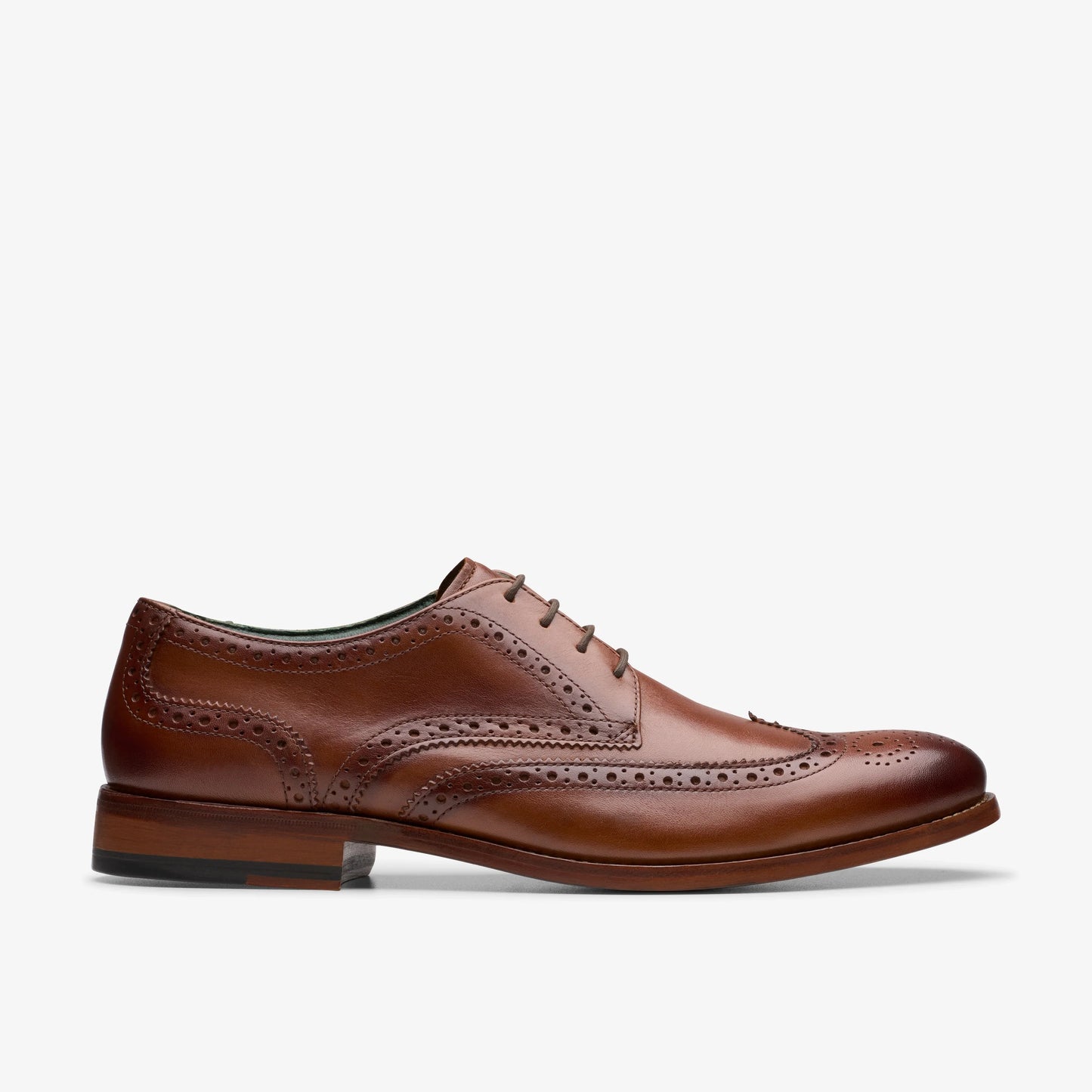 Zapatos De Vestir De La Marca Clarks  Para Hombre Modelo Craftjames Tip Mid Tan Lea En Color Marrón