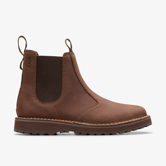 Botas De La Marca Clarks  Para Hombre Modelo Solsbury Easy Dark Brown Lea En Color Marrón