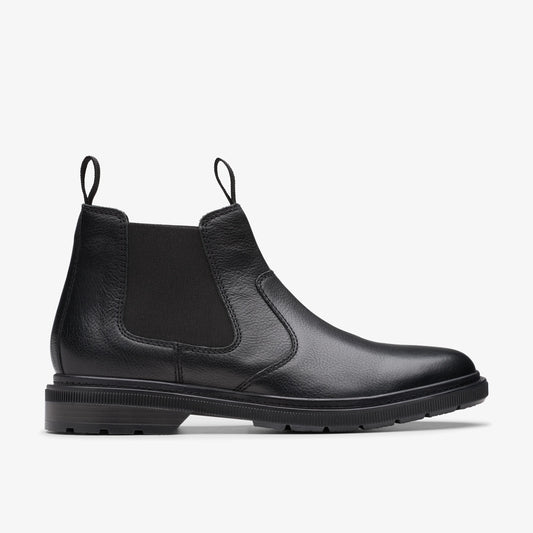 Botas De La Marca Clarks  Para Hombre Modelo Burchill Up Black Leather En Color Negro