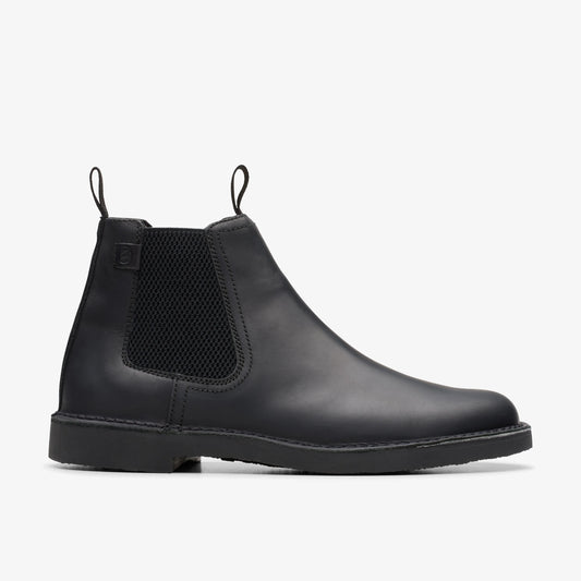 Botas De La Marca Clarks  Para Hombre Modelo Shepton Easy Black Leather En Color Negro