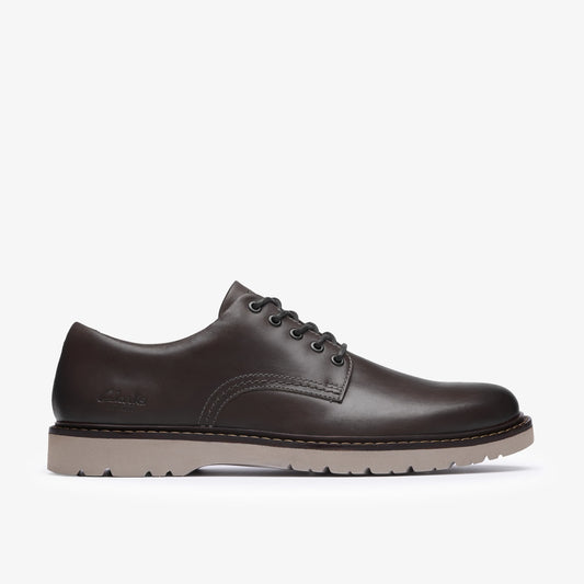 Zapatos Casual De La Marca Clarks  Para Hombre Modelo Eastridge Low Dark Brown Lea En Color Marrón