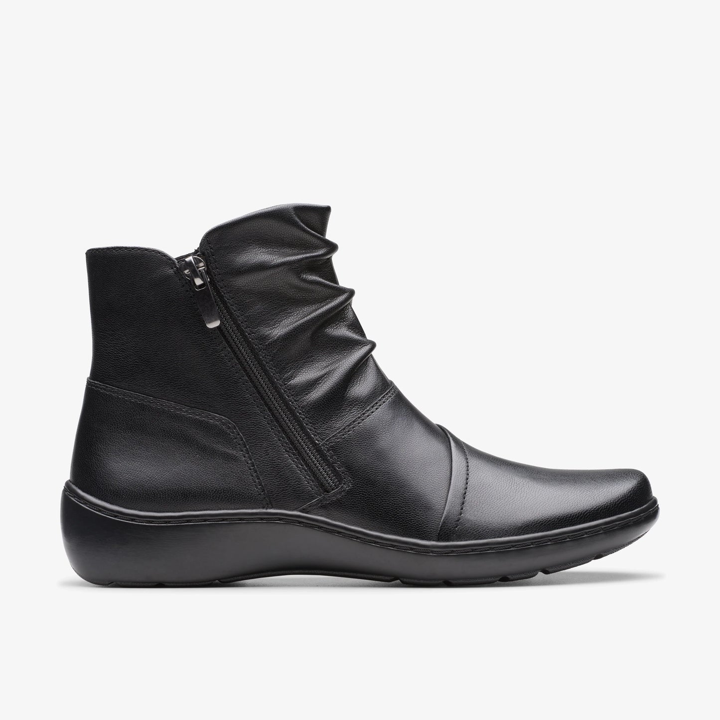 Botas De La Marca Clarks  Para Mujer Modelo Cora Pace Black Leather En Color Negro
